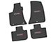 FLEXTREAD Factory Floorpan Fit Custom Vintage Scene Front and Rear Floor Mats with Dodge Stripe Insert; Black (11-23 AWD Charger)