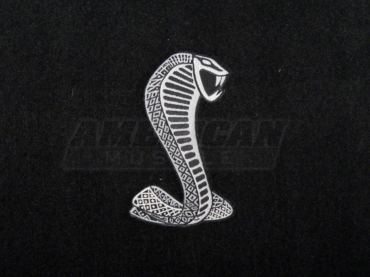 135 Cobra Logo - Black Carpet Custom Floor Mats Fits 1979-1993 Ford