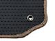 Lloyd Front and Rear Floor Mats with Cobra Logo; Parchment (94-98 Mustang Coupe)