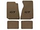 Lloyd Front and Rear Floor Mats with Black GT Logo; Parchment (94-98 Mustang Coupe)