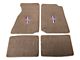 Lloyd Front and Rear Floor Mats with Tri-Bar Pony Logo; Parchment (94-98 Mustang Coupe, Excluding Convertible)