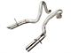Flowmaster 3-Inch Tailpipes with Stainless Tips (1986 GT; 87-93 Mustang LX)