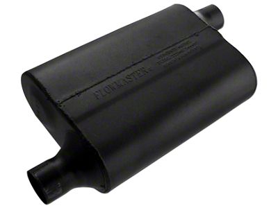 Flowmaster 40 Series Delta Flow Offset/Offset Oval Muffler; 2-Inch Inlet/2-Inch Outlet (Universal; Some Adaptation May Be Required)