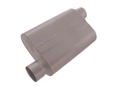 Flowmaster 40 Series Offset/Offset Oval Muffler; 3-Inch Inlet/3-Inch Outlet (Universal; Some Adaptation May Be Required)