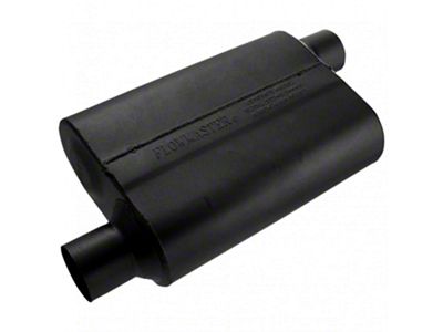 Flowmaster Original 40 Series Offset/Offset Oval Muffler; 2.50-Inch Inlet/2.50-Inch Outlet (Universal; Some Adaptation May Be Required)