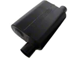 Flowmaster Super Flow 44 Series Offset/Same Side Out Oval Muffler; 2.50-Inch Inlet/2.50-Inch Outlet (Universal; Some Adaptation May Be Required)