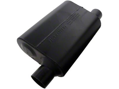 Flowmaster Super Flow 44 Series Offset/Same Side Out Oval Muffler; 2.50-Inch Inlet/2.50-Inch Outlet (Universal; Some Adaptation May Be Required)