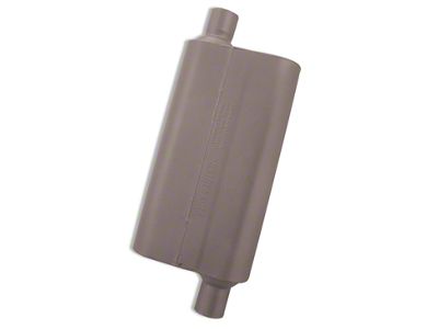 Flowmaster 50 Series Delta Flow Offset/Offset Oval Muffler; 2.25-Inch Inlet/2.25-Inch Outlet (Universal; Some Adaptation May Be Required)