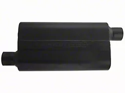 Flowmaster 50 Series Delta Flow Offset/Offset Oval Muffler; 2.50-Inch Inlet/2.50-Inch Outlet (Universal; Some Adaptation May Be Required)