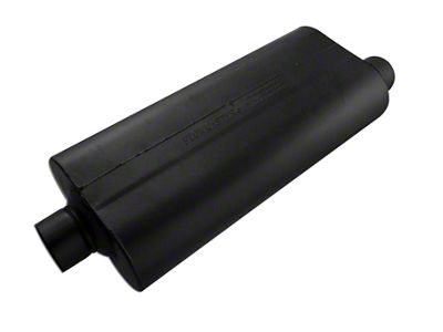 Flowmaster 70 Series Center/Offset Oval 409S Muffler; 3-Inch Inlet/3-Inch Outlet (Universal; Some Adaptation May Be Required)