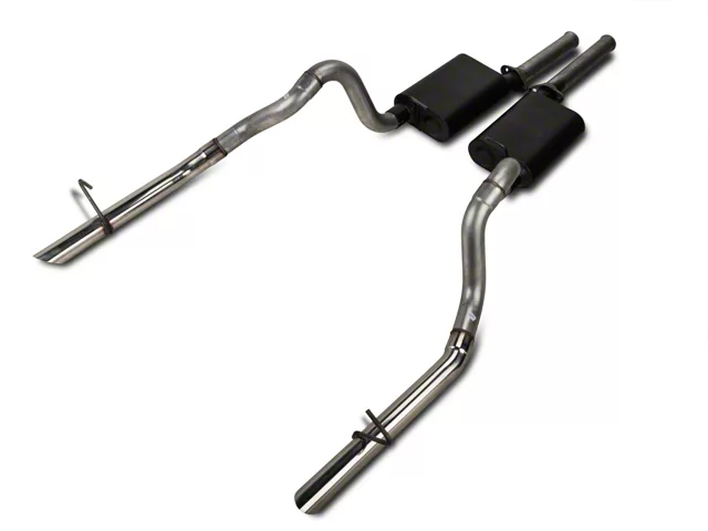 Flowmaster American Thunder Cat-Back Exhaust System with Polished Tips (1986 GT; 87-93 Mustang LX)