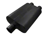 Flowmaster 40 Series Delta Flow Center/Dual Out Oval Muffler; 2.25-Inch Inlet/2.25-Inch Outlet (Universal; Some Adaptation May Be Required)