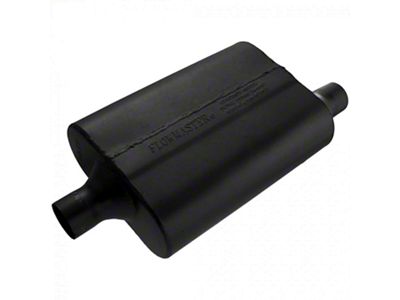 Flowmaster 40 Series Delta Flow Center/Offset Oval Muffler; 2-Inch Inlet/2-Inch Outlet (Universal; Some Adaptation May Be Required)