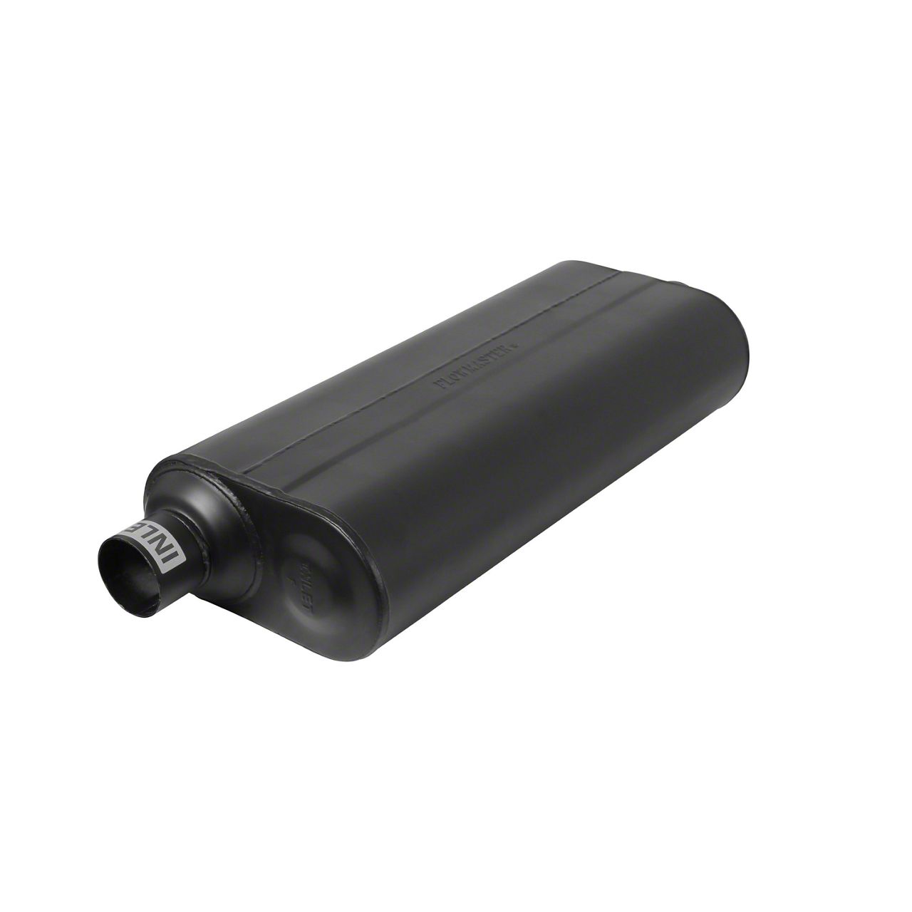 Flowmaster Flowmaster 70 Series Big Block II Offset/Center Oval Muffler; 2.50-Inch Inlet/2.50-Inch Outlet