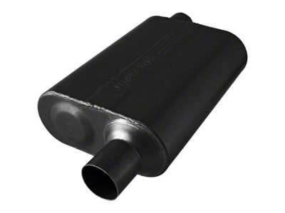 Flowmaster Original 40 Series Offset/Offset Oval Muffler; 2.25-Inch Inlet/2.25-Inch Outlet (Universal; Some Adaptation May Be Required)