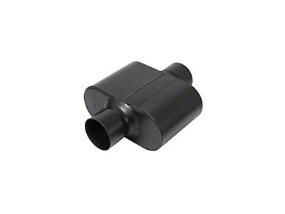 Flowmaster Super 10 Series Chambered Muffler - 3' Center In/Out, Oval, Aggressive Sound