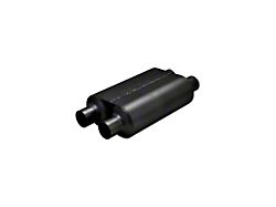 Flowmaster Super 40 Series Dual In/Dual Out Oval Muffler; 2.50-Inch Inlet/2.50-Inch Outlet (Universal; Some Adaptation May Be Required)