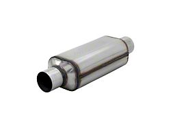 Flowmaster Super HP-2 18-Inch Center/Center Oval Muffler; 2.50-Inch Inlet/2.50-Inch Outlet; 304 Stainless (Universal; Some Adaptation May Be Required)