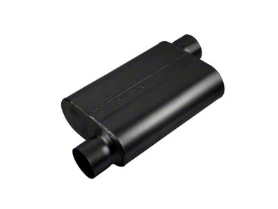 Flowmaster 40 Series Delta Flow Center/Offset Oval Muffler; 3-Inch Inlet/3-Inch Outlet (Universal; Some Adaptation May Be Required)