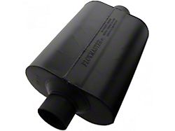 Flowmaster Super 40 Series Center/Center Oval Muffler; 3-Inch Inlet/3-Inch Outlet (Universal; Some Adaptation May Be Required)