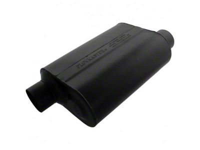 Flowmaster Super 40 Series Offset/Offset Oval Muffler; 3-Inch Inlet/3-Inch Outlet (Universal; Some Adaptation May Be Required)