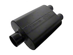 Flowmaster Super 44 Series Center/Dual Out Oval Muffler; 3-Inch Inlet/2.50-Inch Outlet (Universal; Some Adaptation May Be Required)