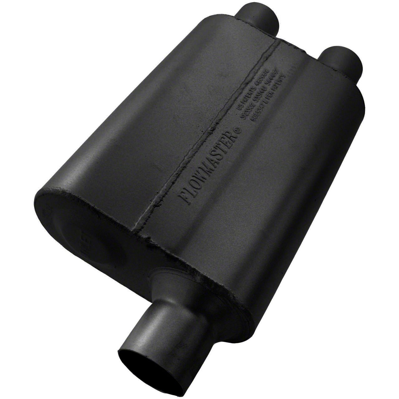 Flowmaster Charger 40 Series Delta Flow Offset/Dual Out Oval Muffler; 2 ...