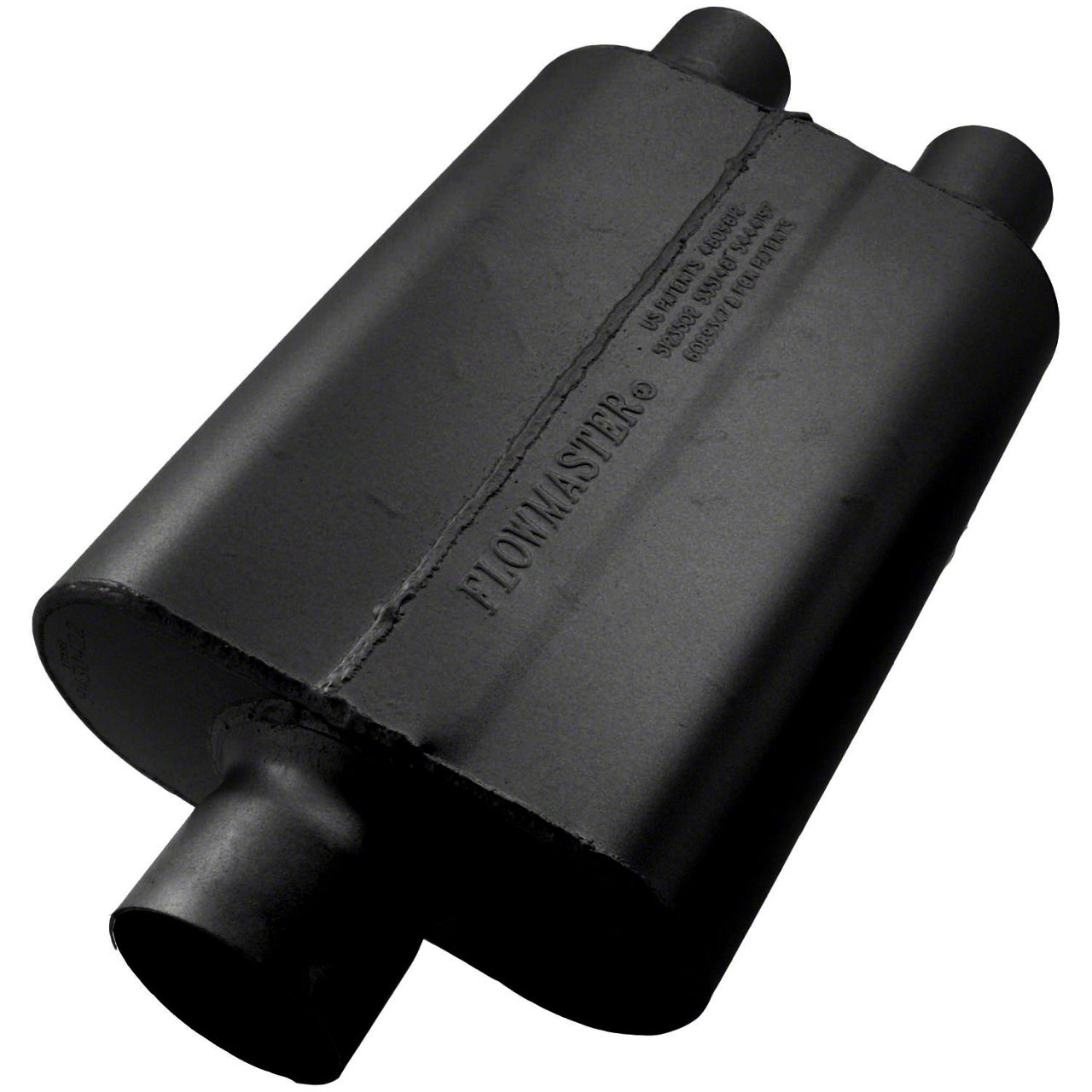 Flowmaster Charger 40 Series Delta Flow Offset/Dual Out Oval Muffler; 3 ...