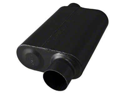 Flowmaster Original 40 Series Offset/Offset Oval Muffler; 3-Inch Inlet/3-Inch Outlet (Universal; Some Adaptation May Be Required)