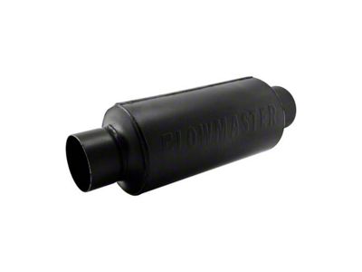 Flowmaster Pro Series Shorty Center/Center Bullet Style Muffler; 3-Inch Inlet/3-Inch Outlet (Universal; Some Adaptation May Be Required)