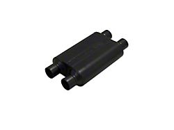 Flowmaster Super 44 Series; Dual In/Dual Out Oval Muffler; 2.50-Inch Inlet/2.50-Inch Outlet (Universal; Some Adaptation May Be Required)