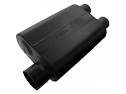 Flowmaster Super 44 Series Offset/Dual Out Oval Muffler; 3-Inch Inlet/2.50-Inch Outlet (Universal; Some Adaptation May Be Required)