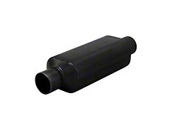 Flowmaster Super HP-2 12-Inch Center/Center Oval Muffler; 2.25-Inch Inlet/2.25-Inch Outlet; 409 Stainless (Universal; Some Adaptation May Be Required)