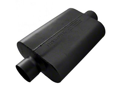 Flowmaster 40 Series Delta Flow Center/Center Oval Muffler; 3-Inch Inlet/3-Inch Outlet (Universal; Some Adaptation May Be Required)