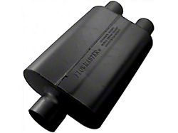 Flowmaster 40 Series Delta Flow Center/Dual Out Oval Muffler; 3-Inch Inlet/2.50-Inch Outlet (Universal; Some Adaptation May Be Required)