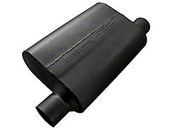 Flowmaster 40 Series Delta Flow Offset/Offset Oval Muffler; 2.50-Inch Inlet/2.50-Inch Outlet (Universal; Some Adaptation May Be Required)