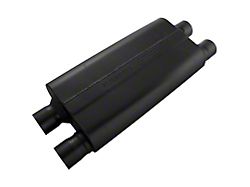 Flowmaster 80 Series Dual In/Dual Out Oval Muffler; 2.50-Inch Inlet/2.50-Inch Outlet (Universal; Some Adaptation May Be Required)