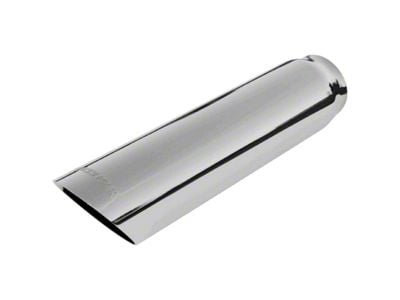 Flowmaster Angle Cut Round Exhaust Tip; 3-Inch; Polished (Fits 2.50-Inch Tailpipe)