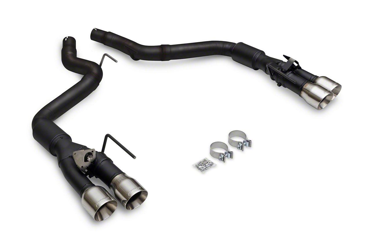 Flowmaster Outlaw Axle-Back Exhaust System with Polished Tips (2024 Mustang EcoBoost w/ Active Exhaust)