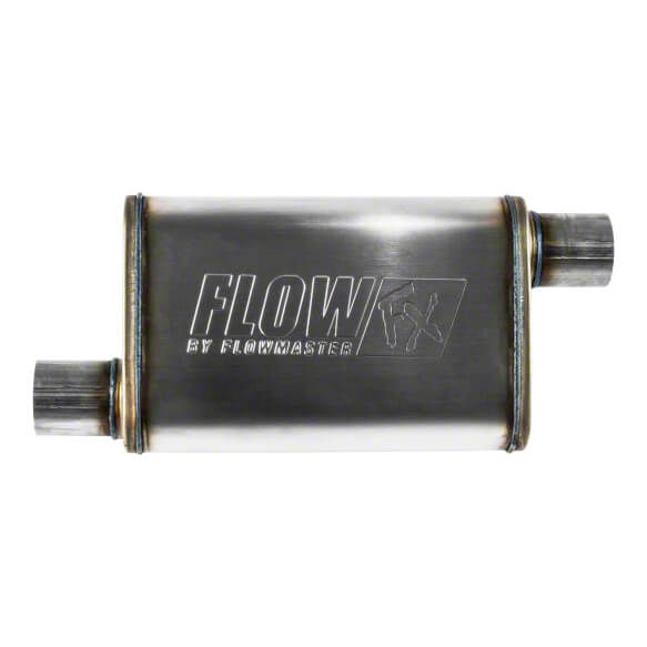 Flowmaster Mustang FlowFX Offset/Offset Oval Muffler; 2.50-Inch