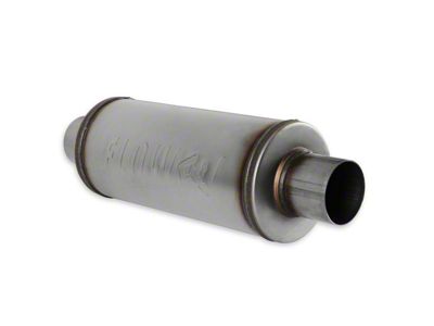 Flowmaster FlowFX Round Muffler; 3-Inch Inlet/3-Inch Outlet (Universal; Some Adaptation May Be Required)