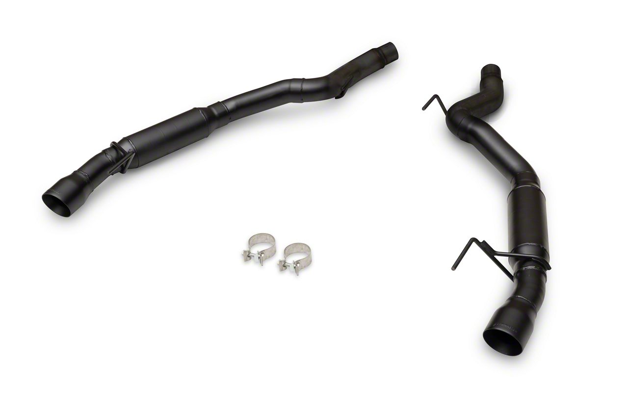 Flowmaster Outlaw Axle-Back Exhaust System with Black Tips (2024 Mustang GT w/o Active Exhaust)