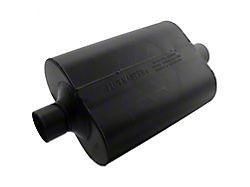 Flowmaster Super 40 Series Center/Center Oval Muffler; 2.50-Inch Inlet/2.50-Inch Outlet (Universal; Some Adaptation May Be Required)