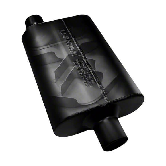 Flowmaster Mustang Super 44 Series Offset/Offset Oval Muffler; 3