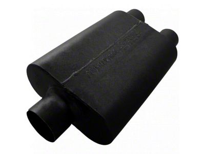 Flowmaster Super 44 Series Center/Dual Out Oval Muffler; 3-Inch Inlet/2.50-Inch Oulet (Universal; Some Adaptation May Be Required)