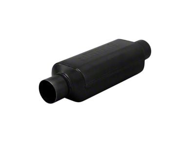 Flowmaster Super HP-2 18-Inch Center/Center Oval Muffler; 2-Inch Inlet/2-Inch Outlet; 409 Stainless (Universal; Some Adaptation May Be Required)