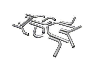 Flowmaster Universal Dual Exhaust System Kit; 3-Inch; 16-Piece (Universal; Some Adaptation May Be Required)
