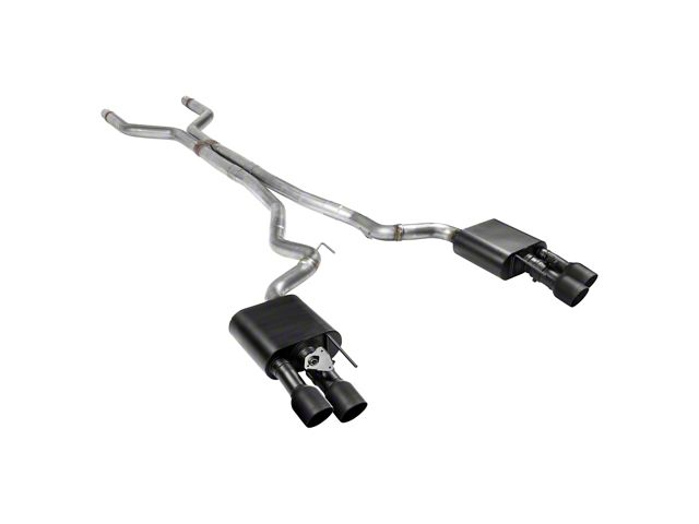Flowmaster Outlaw Cat-Back Exhaust with Black Tips (18-23 Mustang GT w/ Active Exhaust)
