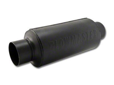 Flowmaster Pro Series Shorty Center/Center Bullet Style Muffler; 3-Inch Inlet/3-Inch Outlet (Universal; Some Adaptation May Be Required)