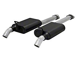 Flowmaster American Thunder Dual Dump Cat-Back Exhaust System; Stainless Steel (86-98 Mustang GT, Cobra)